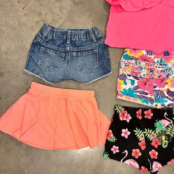 Childrens place shorts bundle girls  infant baby 12-18 month 6 piece set - Picture 5 of 7